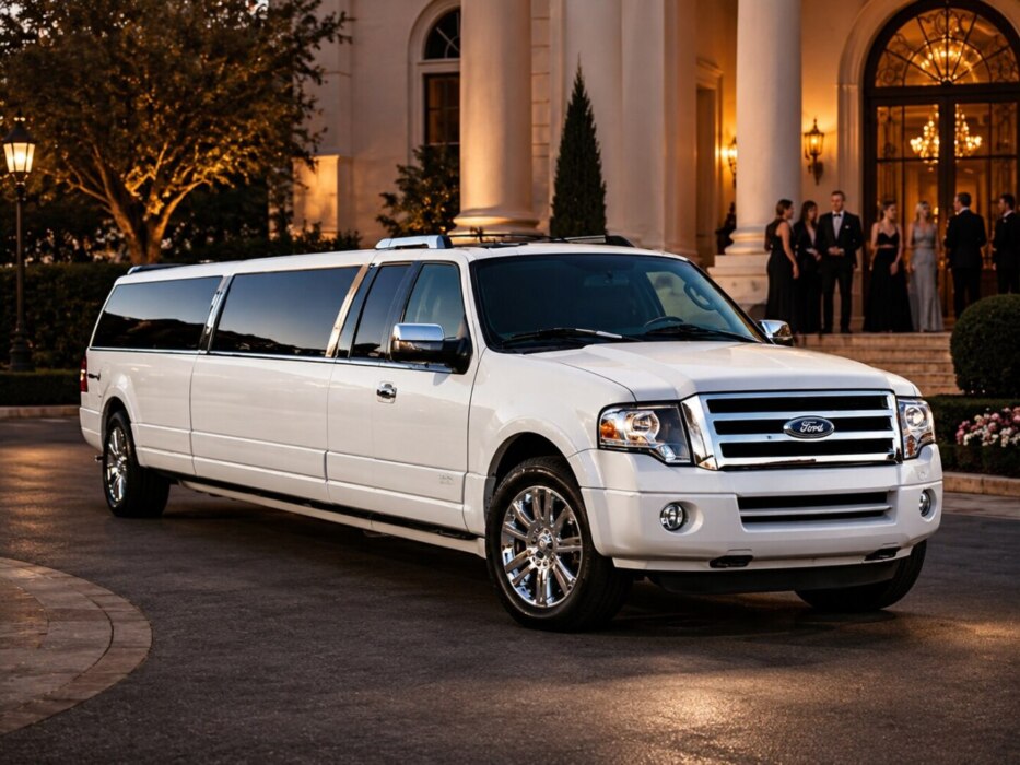 Ford Expedition White &mdash; Stretch SUV Limo in New Jersey