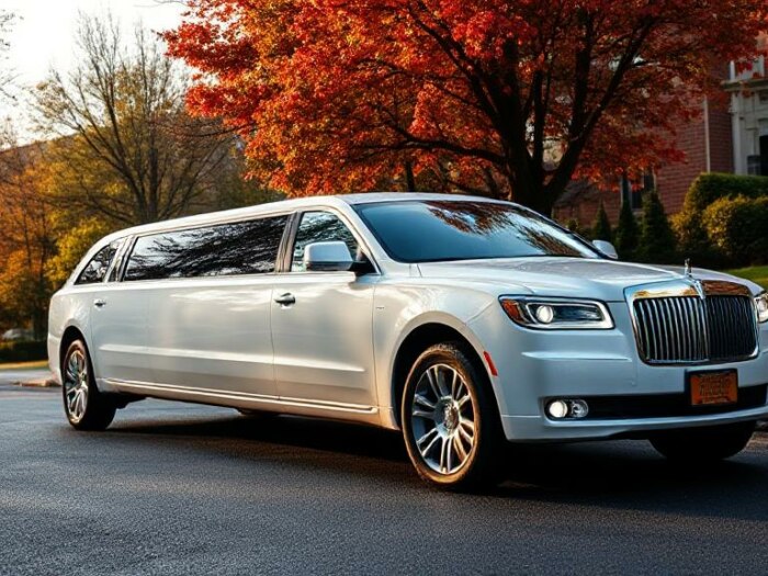 White limousine Quinceanera