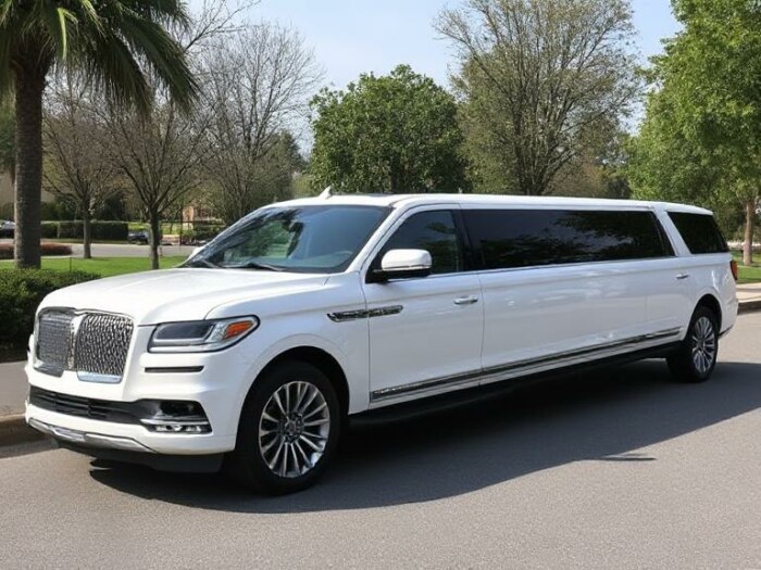 White Lincoln Navigator &mdash; Stretch SUV Limo in New Jersey