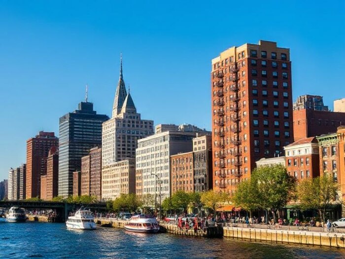 Hoboken NJ waterfront buildings