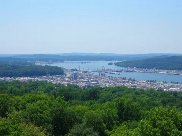 Aerial view of Pompton Lakes, NJ